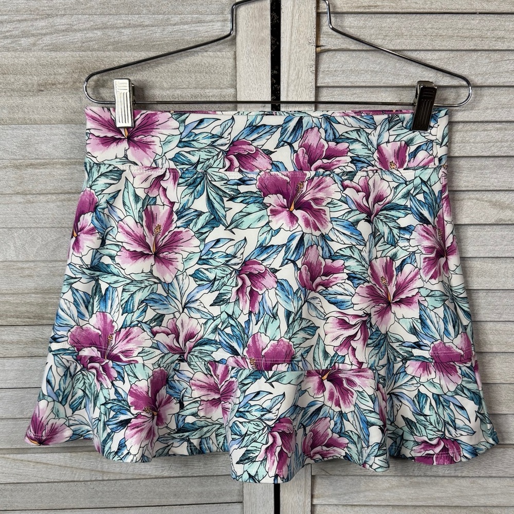Tommy Bahama Active Floral Athletic Skort Skirt Shorts Small Golf Tennis UPF - Picture 7 of 9